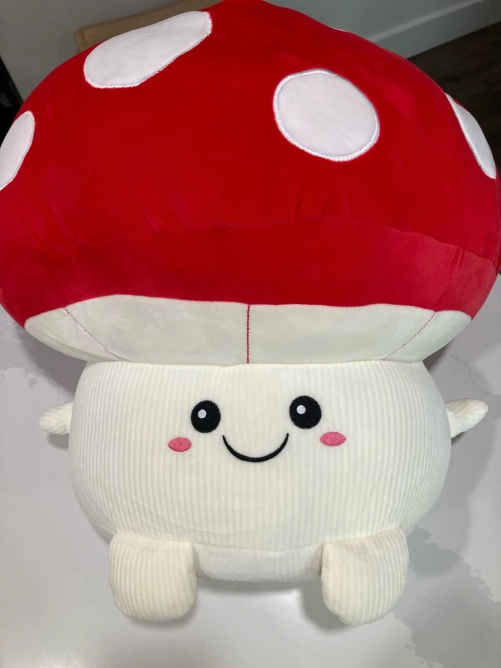 Big Red Mushroom Plush Pillow - Picture 2 of 5